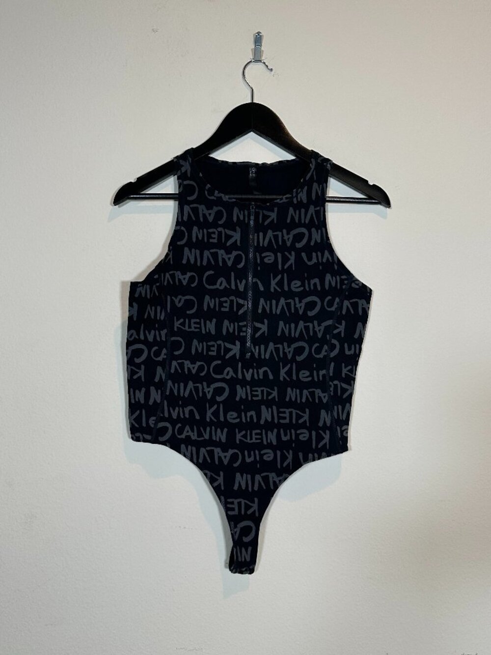 2-Piece Bodysuit Bundle | Blue Blossom Gray Ribbed + Calvin Klein Black